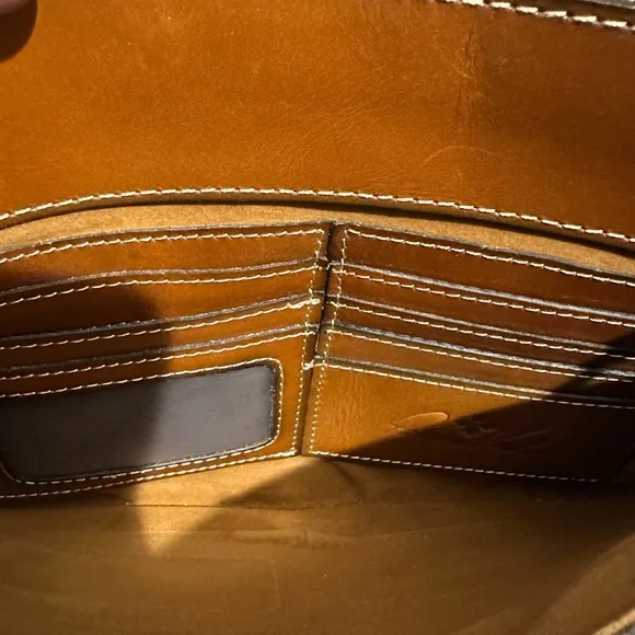 Patricia Nash Tan Leather Shoulder Bag - Picture 11 of 13